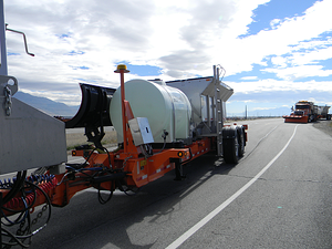 UDOT using an ATV mounted sprayer
