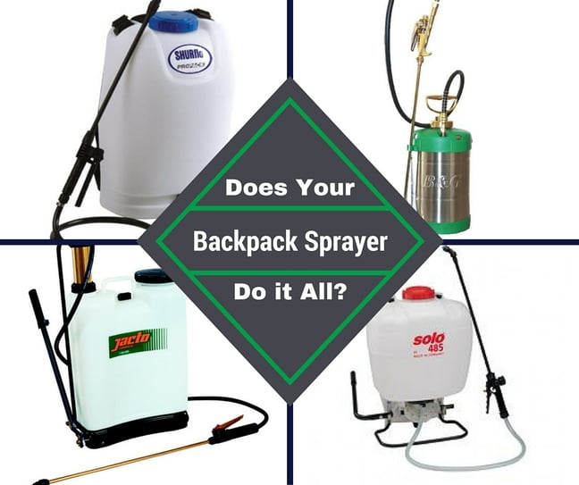 Does Your Backpack Sprayer Do It All?